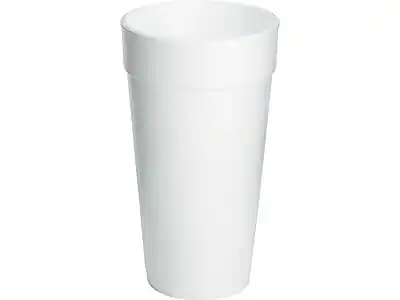 Front. Dart - J Cup Hot/Cold Cups, 20 Oz., 500/Carton - White.