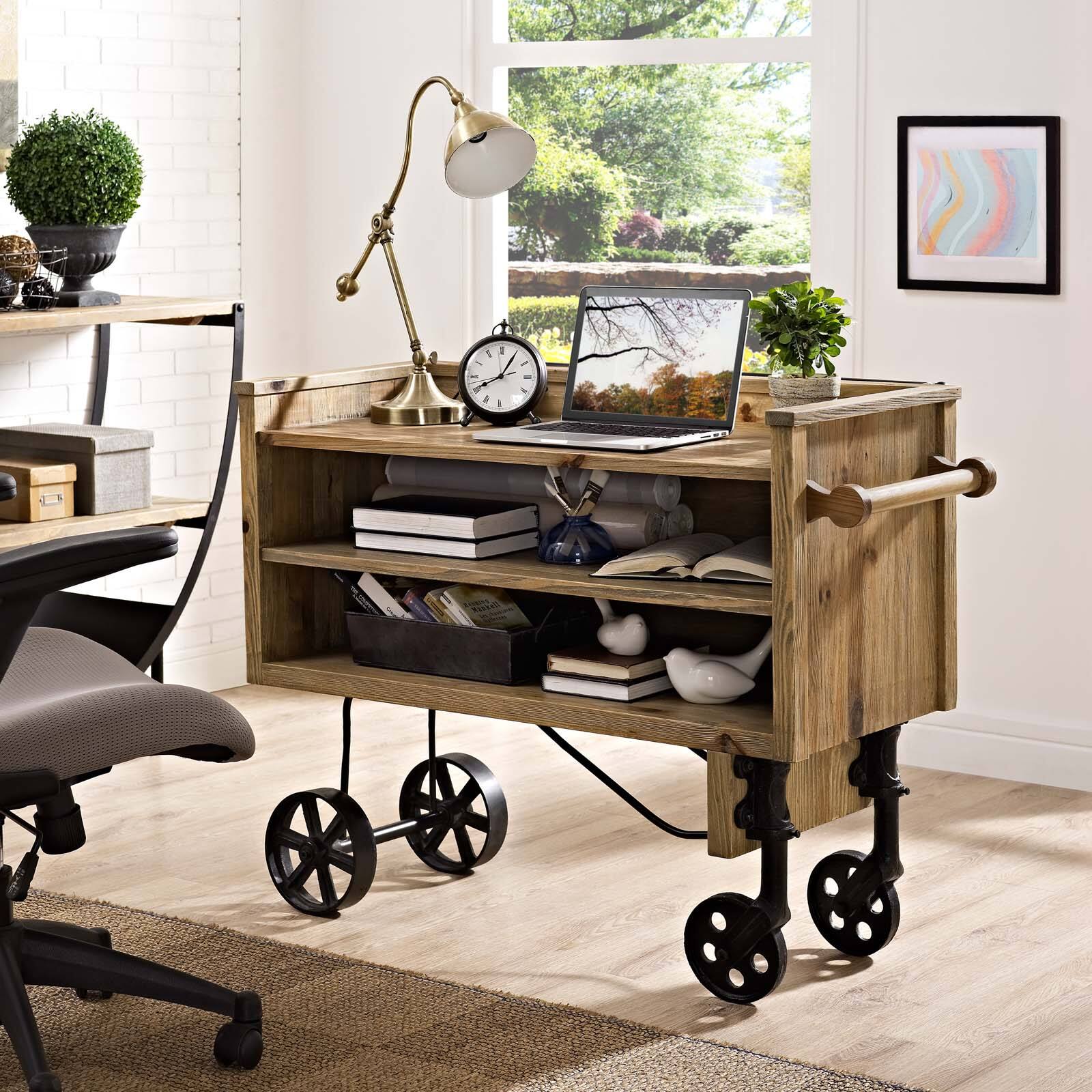 Left. Modway - Prevail Dining Stand by Modway - Brown.