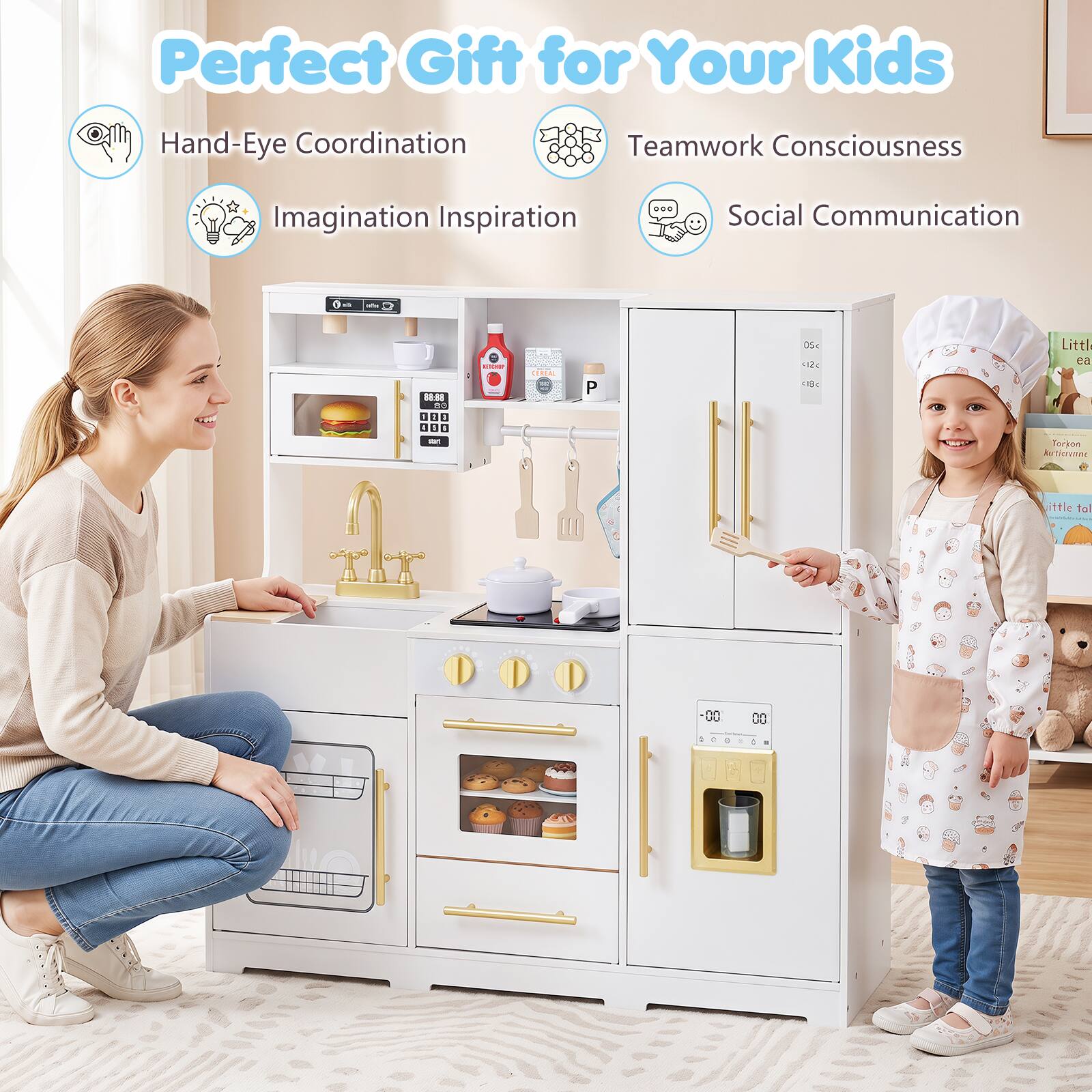 Perfect Gift for Your Kids

Hand-Eye Coordination  
Teamwork Consciousness  
Imagination Inspiration  
Social Communication  

$8.98  
30 : I : - I I  
LIMP  

P  
05c 12c 18c  
Little ea  
an  
Torion Rortiervivne  
ittle tal  
00  
m UU