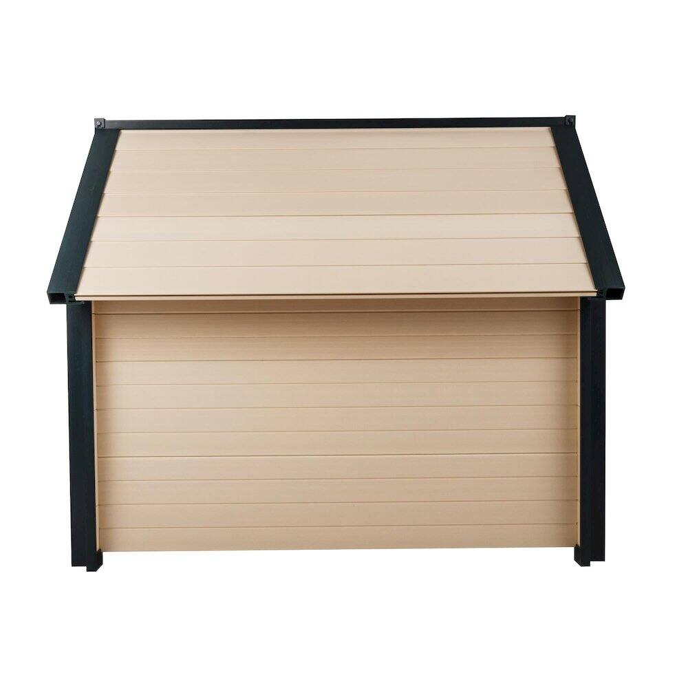 Alt View 1. New Age Pet - ECOFLEX Bunk Style Dog House - Large - Maple.