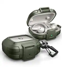 Dexnor - Case for Beats Powerbeats Pro 2(2025)with Drop-Proof Lock,Shockproof Bumper Cover(Charging Case &Earphones Not Included) - Army Green