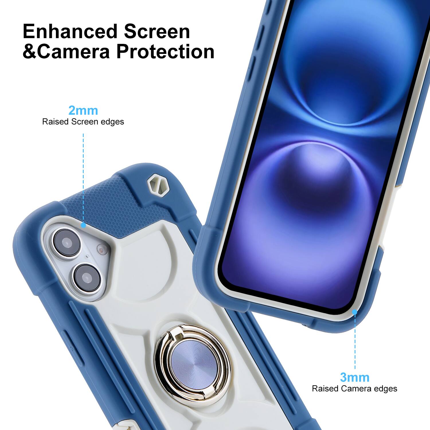 UUCOVER Rugged Protective Case for Apple iPhone 17,Shockproof Double ...