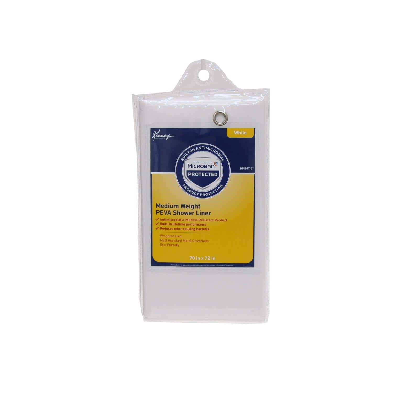 Kenney - 72 in. H X 70 in. W Shower Curtain Liner PEVA - White price history on PriceWatchPro
