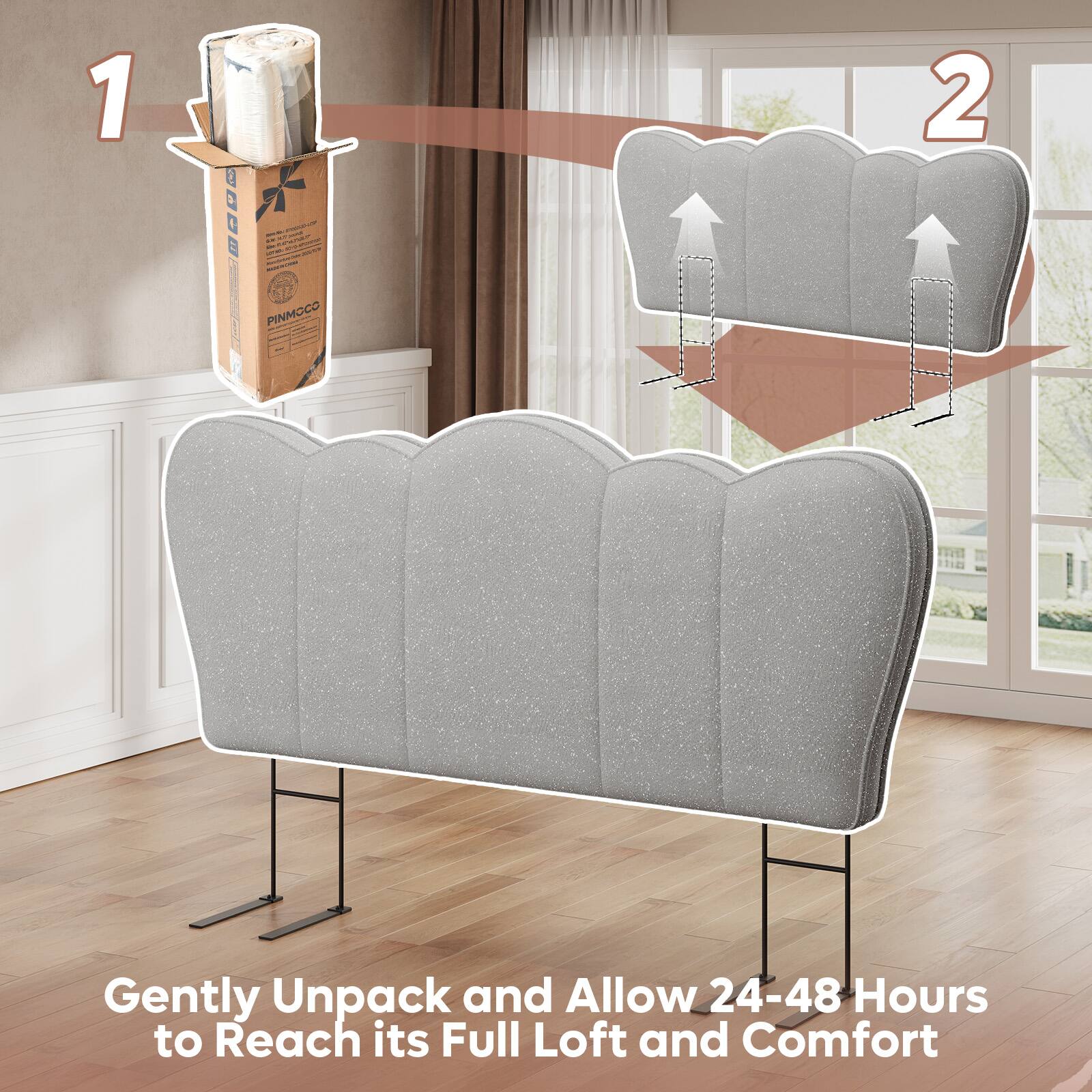 1. Gently Unpack and Allow 24-48 Hours to Reach its Full Loft and Comfort