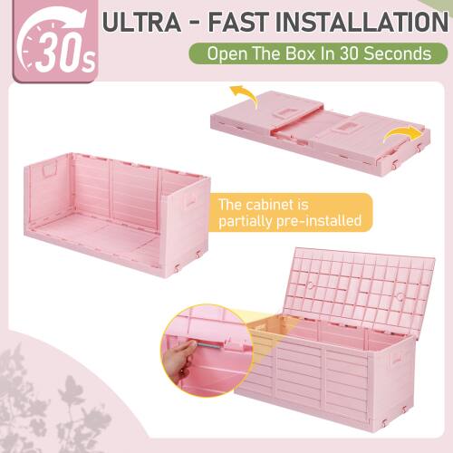ULTRA - FAST INSTALLATION  
30s  
Open The Box In 30 Seconds  

The cabinet is partially pre-installed