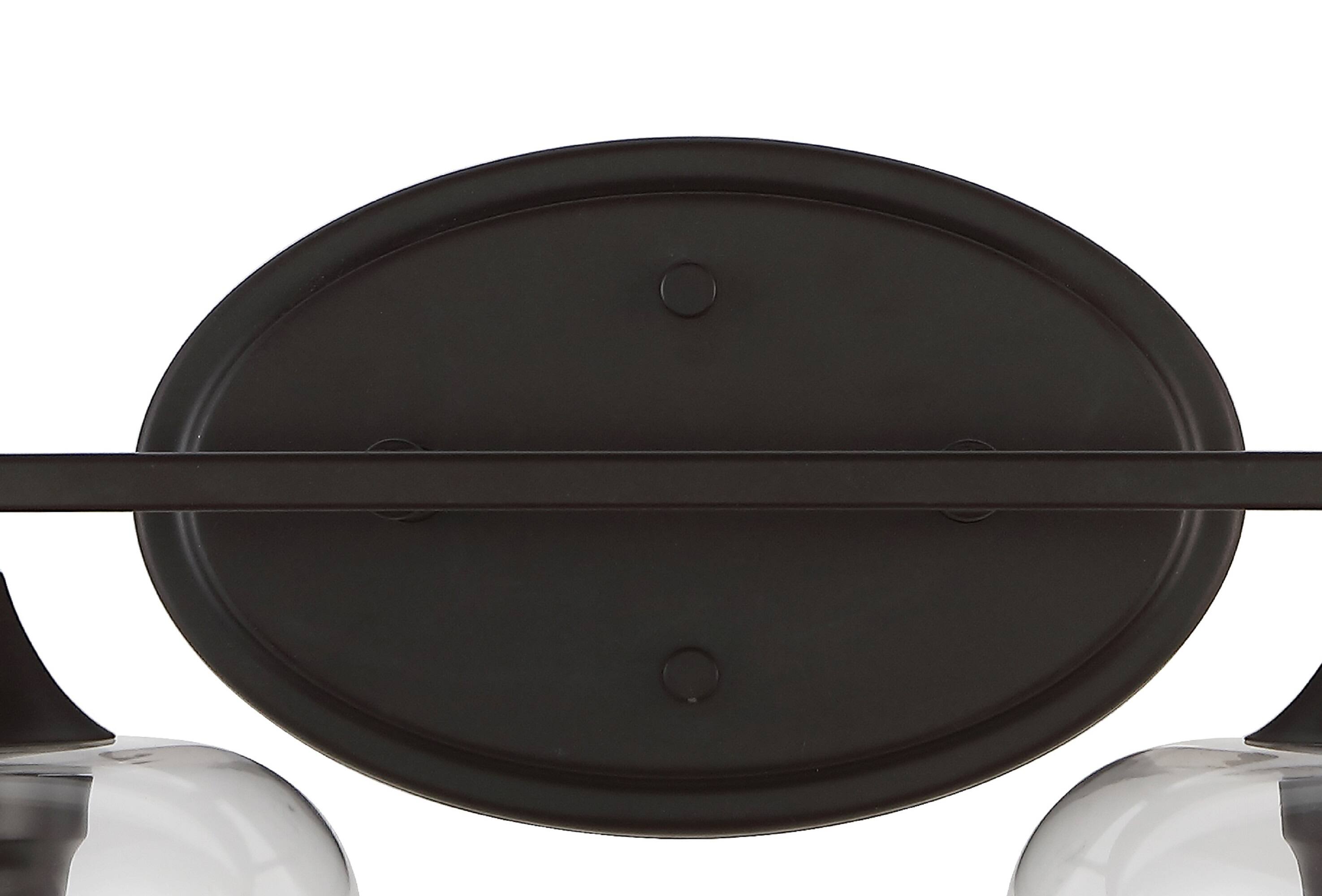 Alt View 5. Jonathan Y - Jayne 6" 1-Light Iron/Glass Cottage Rustic LED Vanity Light, Oil Rubbed Bronze - Oil Rubbed Bronze.