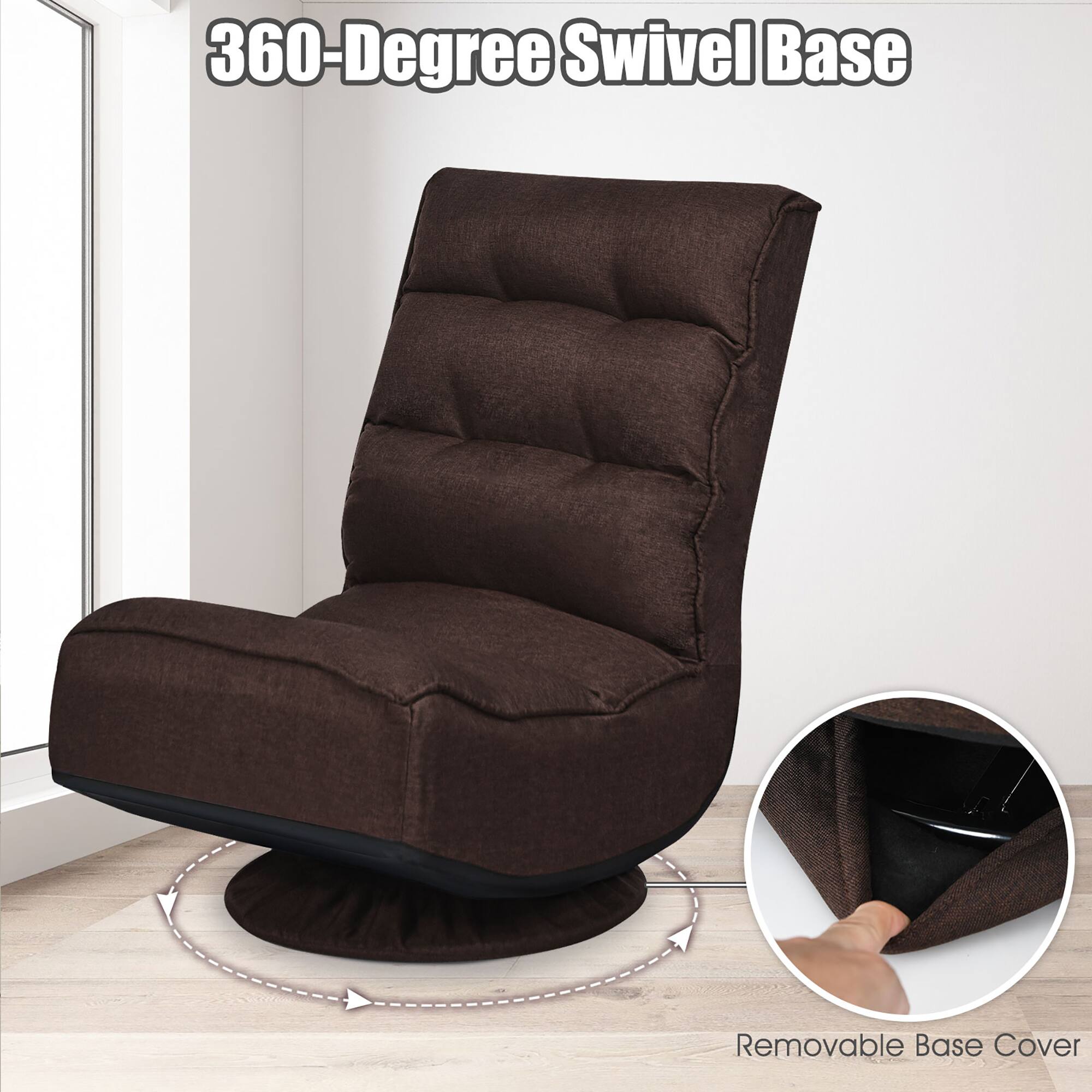 360-Degree Swivel Base

Removable Base Cover