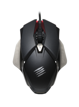 Mad Catz - B.A.T. 6+ Ambidextrous Gaming Mouse with 16K DPI Sensor DAKOTA 60M Clicks - Wired - Wired - Black