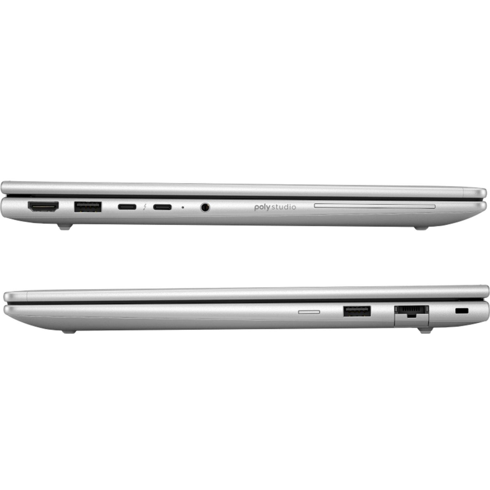 Alt View 4. HP - EliteBook 6 G1i 14" WUXGA Intel Core Ultra 7 265U 2.1 GHz up to 5.3 GHz 16GB DDR5-5600 1TB PCIe NVMe SSD Windows 11 Pro - Silver.