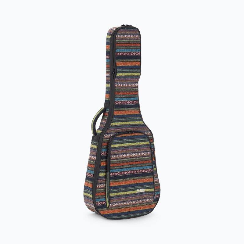 Alt View 1. On Stage Stands - On-Stage Striped Acoustic Guitar Bag (GBA4770S) - Black.