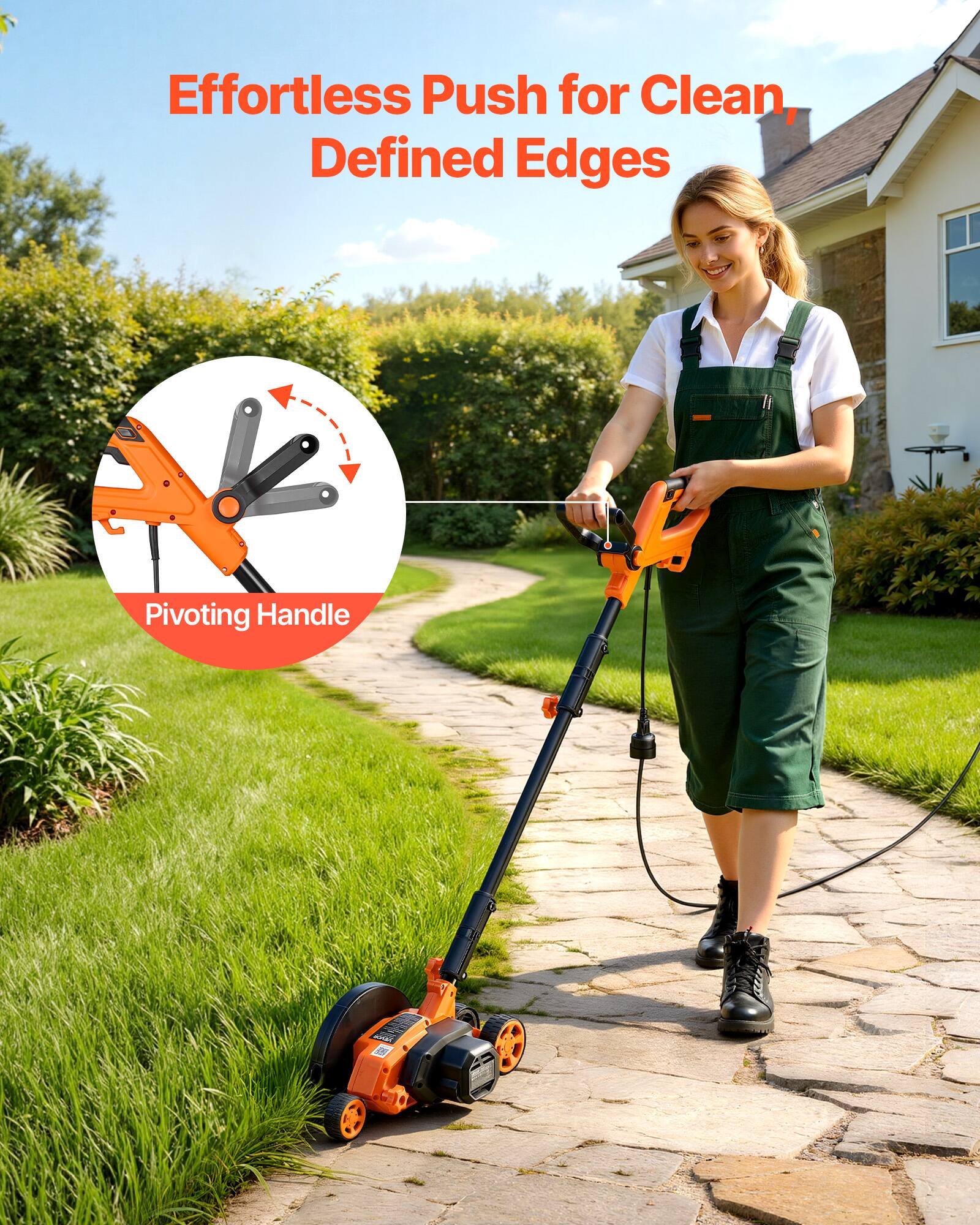 Effortless Push for Clean, Defined Edges

Pivoting Handle