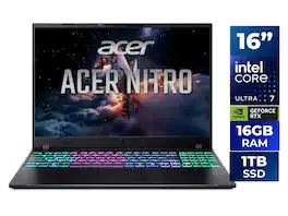 Acer - Nitro V 16S AI 16" 180Hz, Core Ultra 7 355, RTX 5070, 16GB DDR5, 1TB SSD, Win 11