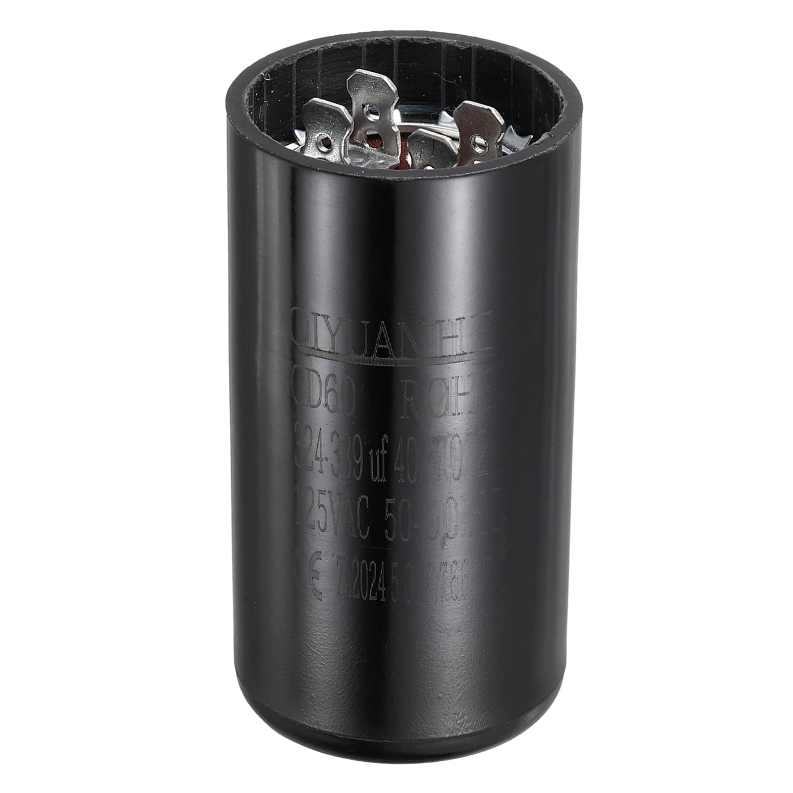 Unique Bargains - CD60 Motor Run Capacitor, 324-389uF MFD AC125V, 50-60Hz, for Electric Motor, 36x70mm - Black price history on PriceWatchPro