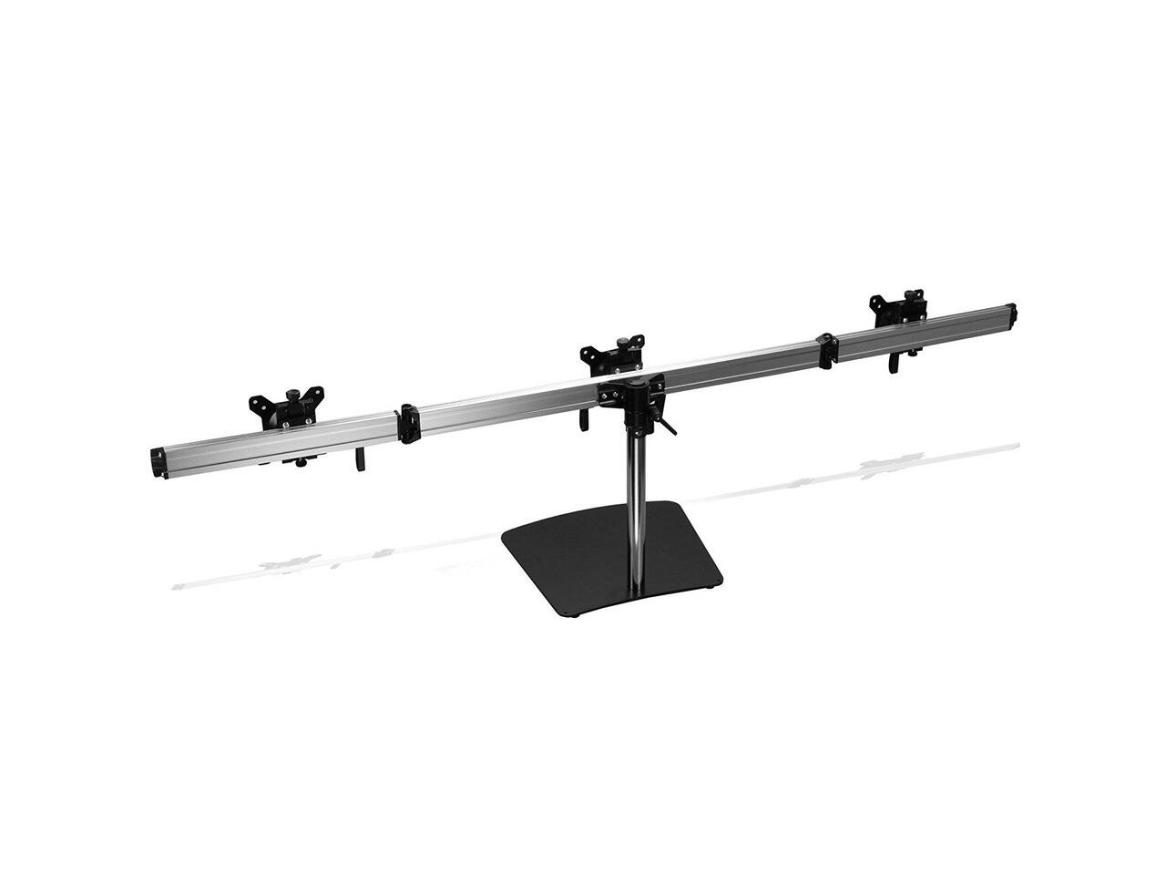 Alt View 4. SIIG - Easy-Adjust Triple Monitor Desk Stand - 13" To 27" - Dual Color.