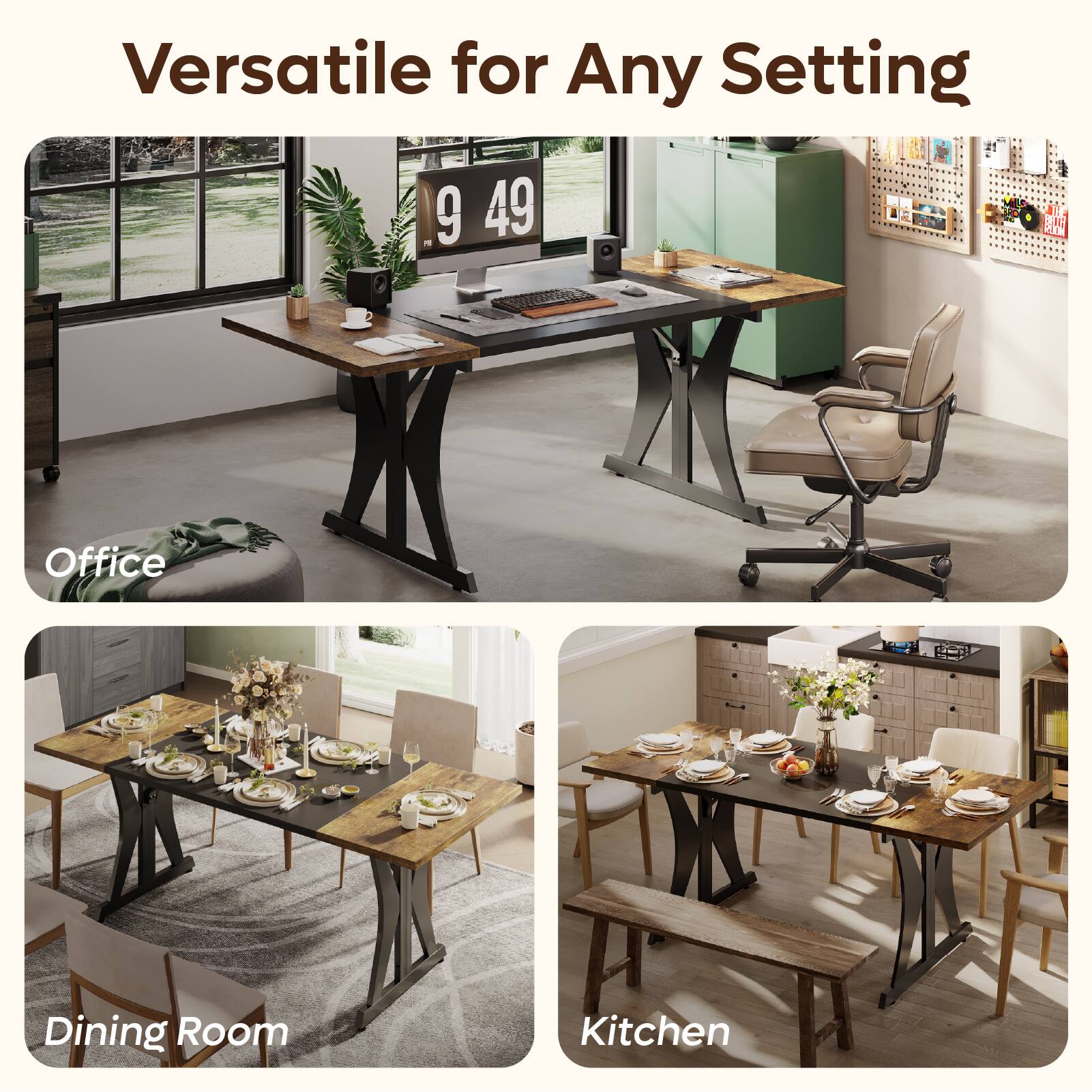 Versatile for Any Setting 9 49 MES T - Office, Dining Room, Kitchen