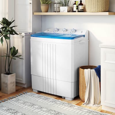 Twin Tub Portable Washing Machine with Drain Pump Timer Control Twin Tub Portable Washing Machine with Drain Pump Timer Control