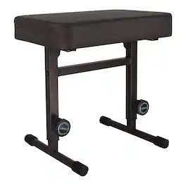 5 CORE - Keyboard Bench 3" Padded Cushioned Piano Stool Height Adjustable Guitar Seat Folding Portable - Black