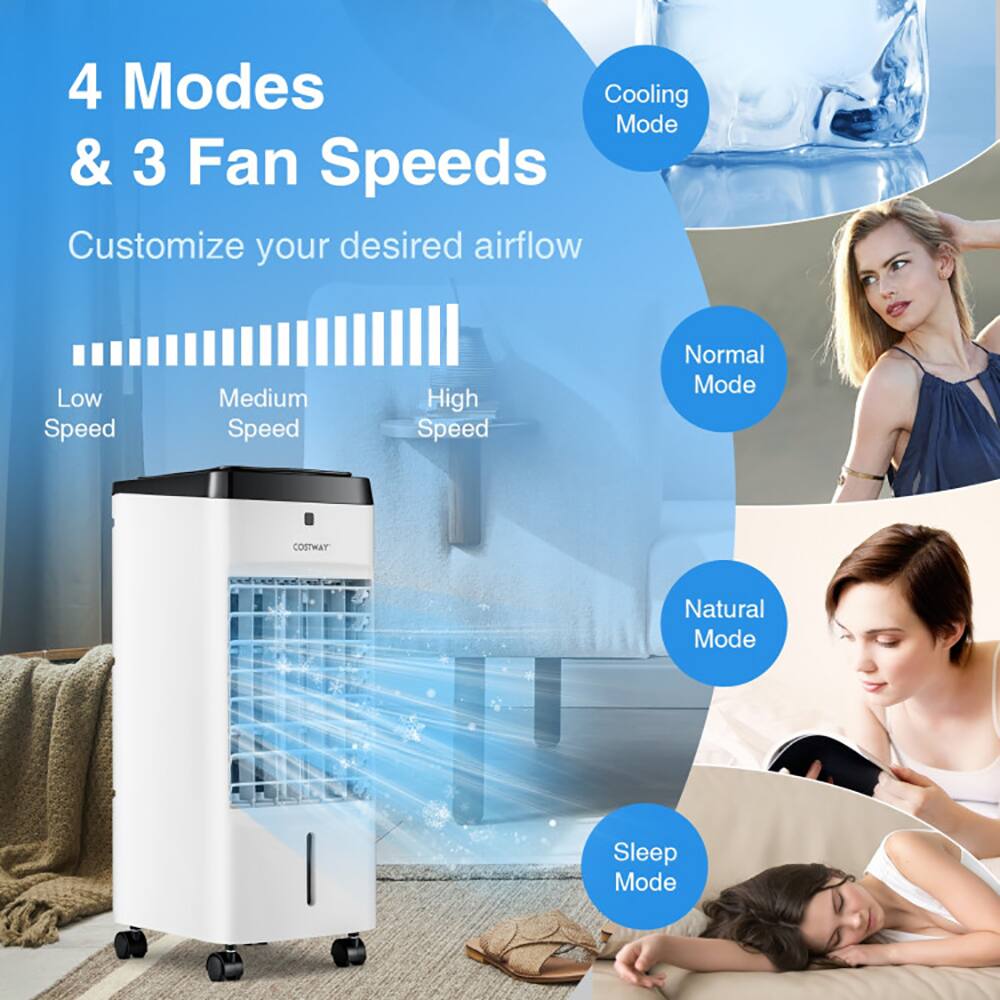 4 Modes & 3 Fan Speeds  
Customize your desired airflow  

Low Speed  
Medium Speed  
High Speed  

Cooling Mode  
Normal Mode  
Natural Mode  
Sleep Mode