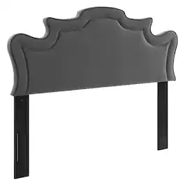 Evangeline Performance Velvet Twin Headboard by Modway - Charcoal