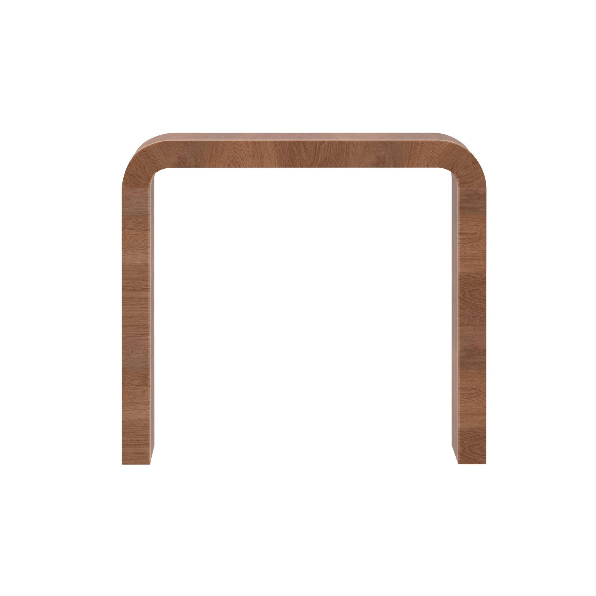 Alt View 6. Plank+Beam - Arcata Console Table, (36in / 910mm), Cashew - Cashew.