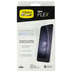Otter Box Alpha FLEX
Engineered to ENDURE
ADVANCED FLEXIBLE SCREEN PROTECTOR
ULTRASONIC FINGERPRINT SENSOR COMPATIBLE
ANTI-SCRATCH TECHNOLOGY
ADVANCED DROP PROTECTION FOR SHATTER RESISTANCE
Lifetime WARRANTY
for/pour Samsung Galaxy S21 5G
Designed for SAMSUNG