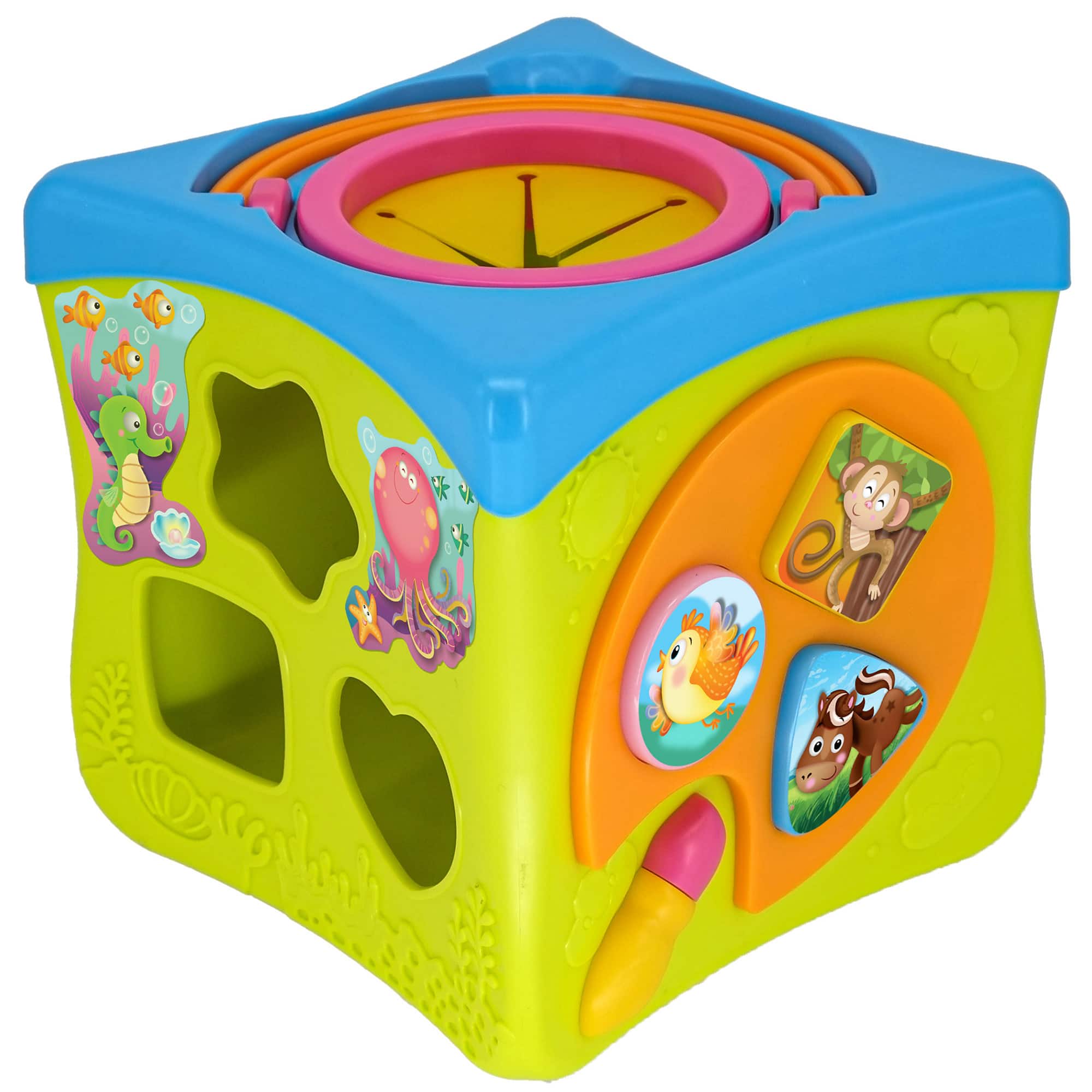 Front Zoom. Kiddieland - Kiddieland: Light & Sound - Activity Cube, Interactive Toy, Multicolor, Kids 1+.