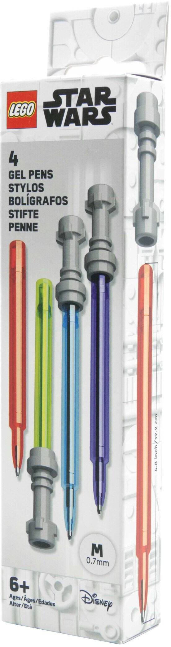 STAR WARS  
LEGO  

4 GEL PENS  
STYLOS  
BOLÍGRAFOS  
STIFTE  
PENNE  

M 0.7mm  

6+ Ages/Ages/Edades  
Alter/Eta  

Disney