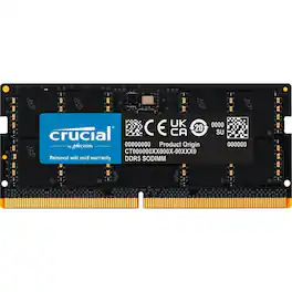 Crucial - Micron 16GB DDR5 SDRAM Memory Module - For Notebook - 16 GB (1 x 16GB) - DDR5-4800/PC5-38400 DDR5 SDRAM - 4800 MHz - Unknown