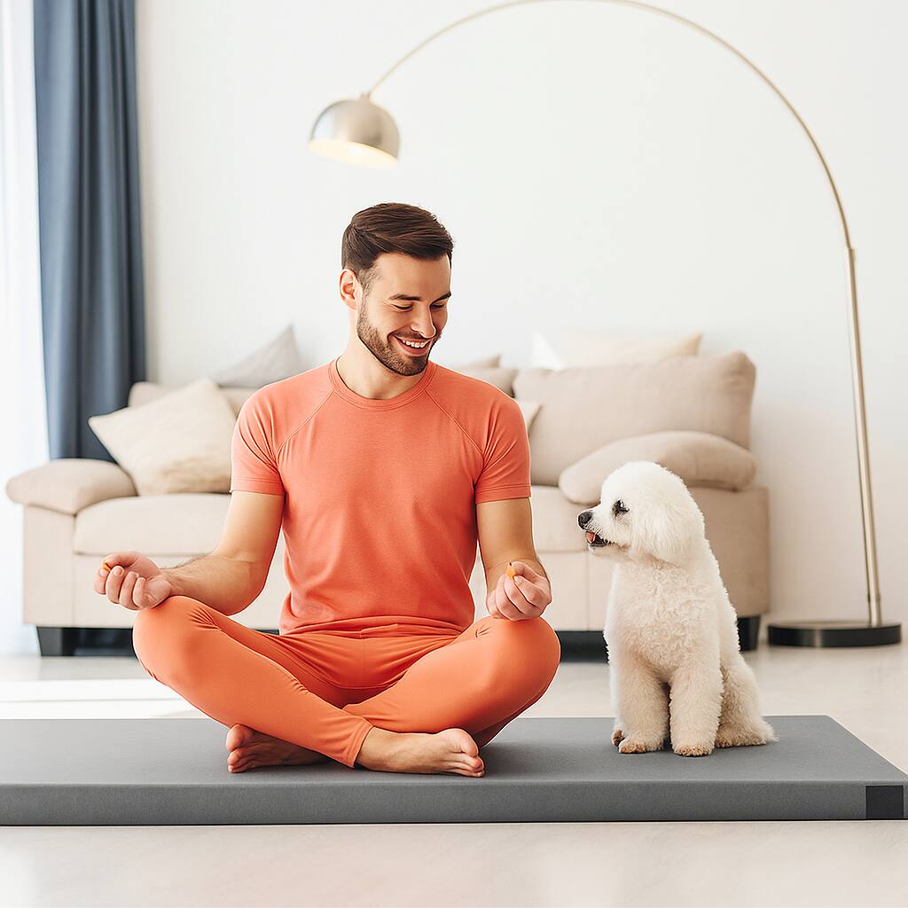 Angle. BreeBe - Portable Indoor Outdoor Sleeping Pad with Thick Foam Support and Carry Bag - Gray.