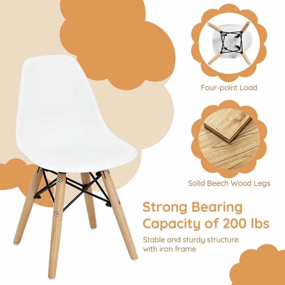 Four-point Load  
Solid Beech Wood Legs  
Strong Bearing Capacity of 200 lbs  
Stable and sturdy structure with iron frame