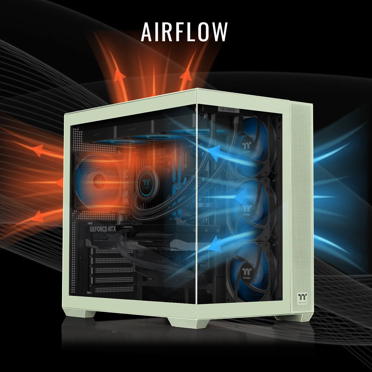 Thermaltake LCGS View 9870M 380 Gaming Desktop AMD Ryzen 7 9800X3D