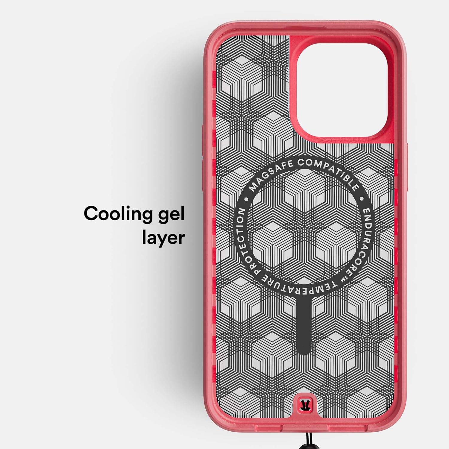 Cooling gel layer

MAGSAFE COMPATIBLE  
PROTECTION  
ENDURACORE  
TEMPERATURE