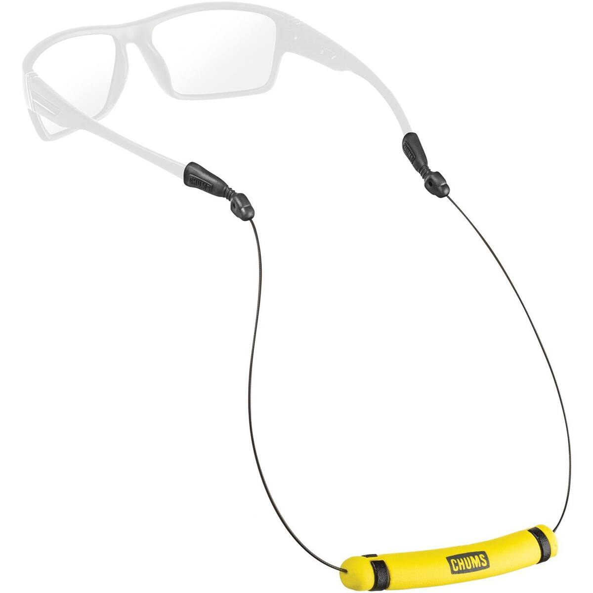 Front. Chums - Chums Orbiter Float Stainless Steel Sunglasses Eyewear Retainer - Yellow - Yellow.