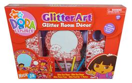 Jakks Pacific - Dora the Explorer Glitter Art Set - Glitter Accessories for your Room - Multi