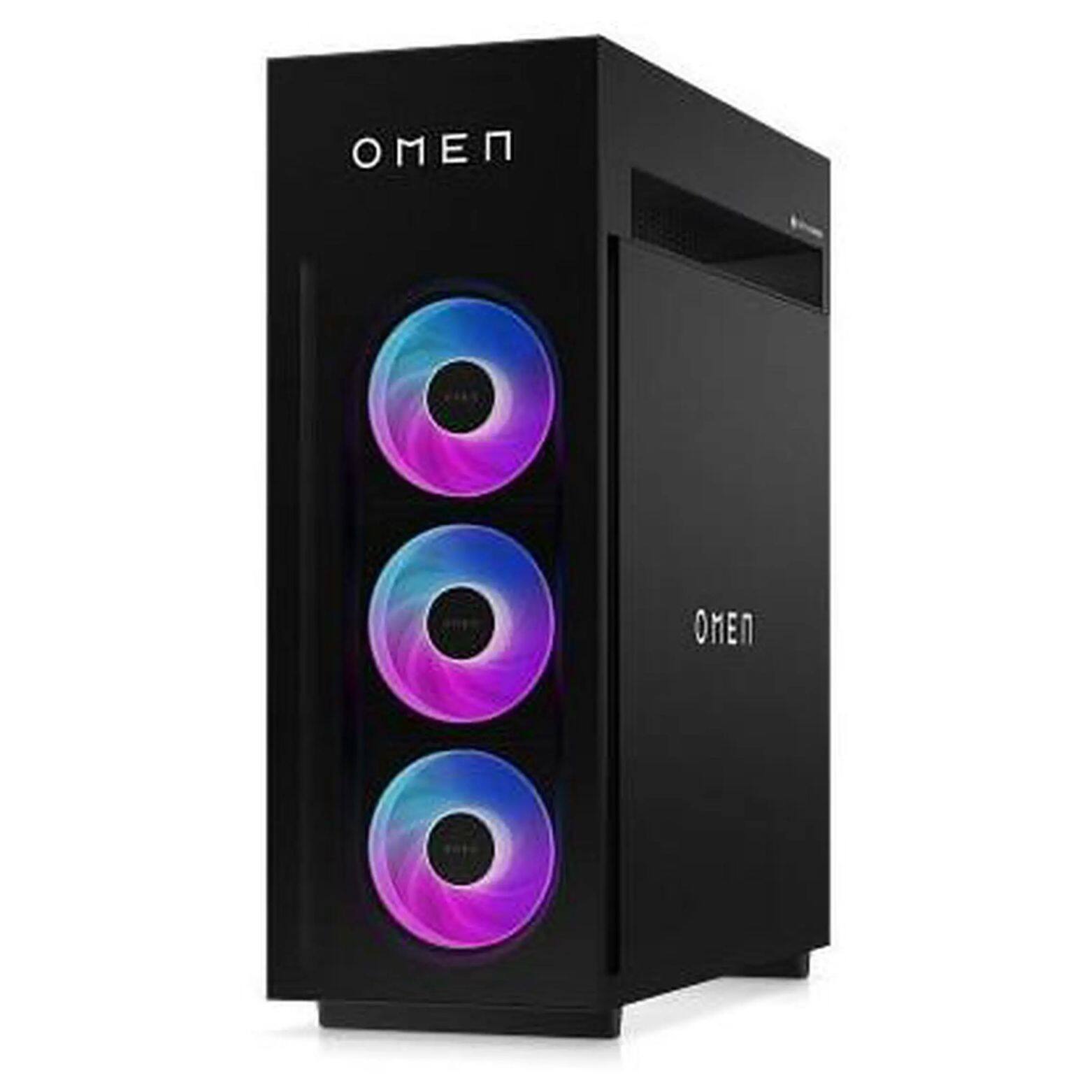 Alt View 2. HP - OMEN MAX 45L GT23-0000M AMD Ryzen 9 9900X 4.4 GHz 16GB DDR5 1TB + 1TB SSD NVIDIA RTX 5070 Windows 11 Home Gaming Desktop - Black.