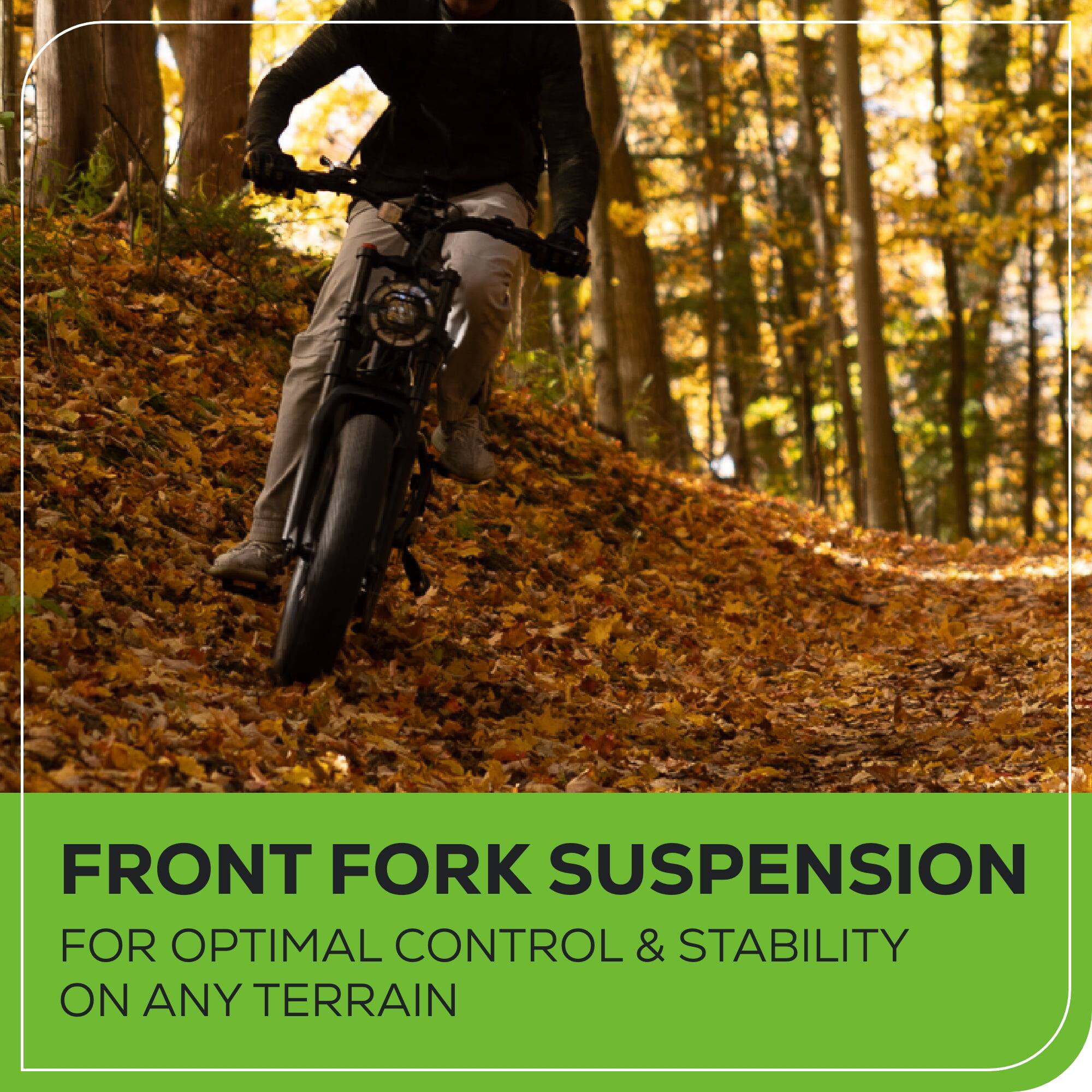 Alt View 1. Greenworks - Greenworks 60V Electric Dirty Bike for Adults, 20" Fat Tire with 750W Motor Max 20MPH, Green - Green.