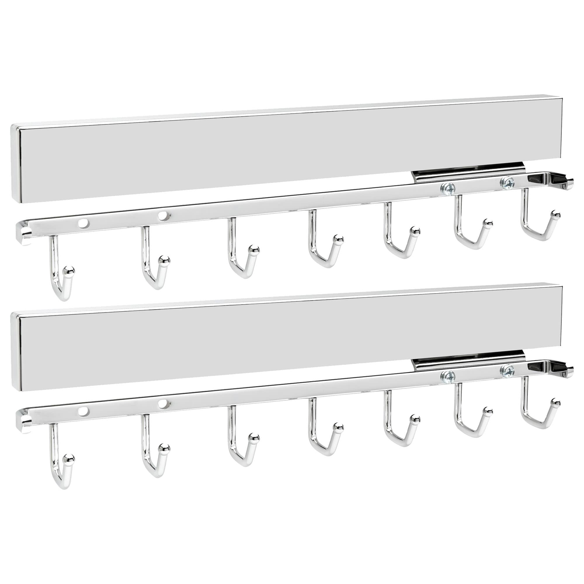 Rev-A-Shelf - Sidelines 14" Deluxe Belt Rack Organizer, CBRSL-14-CR-1 (2 Pack) - Chrome