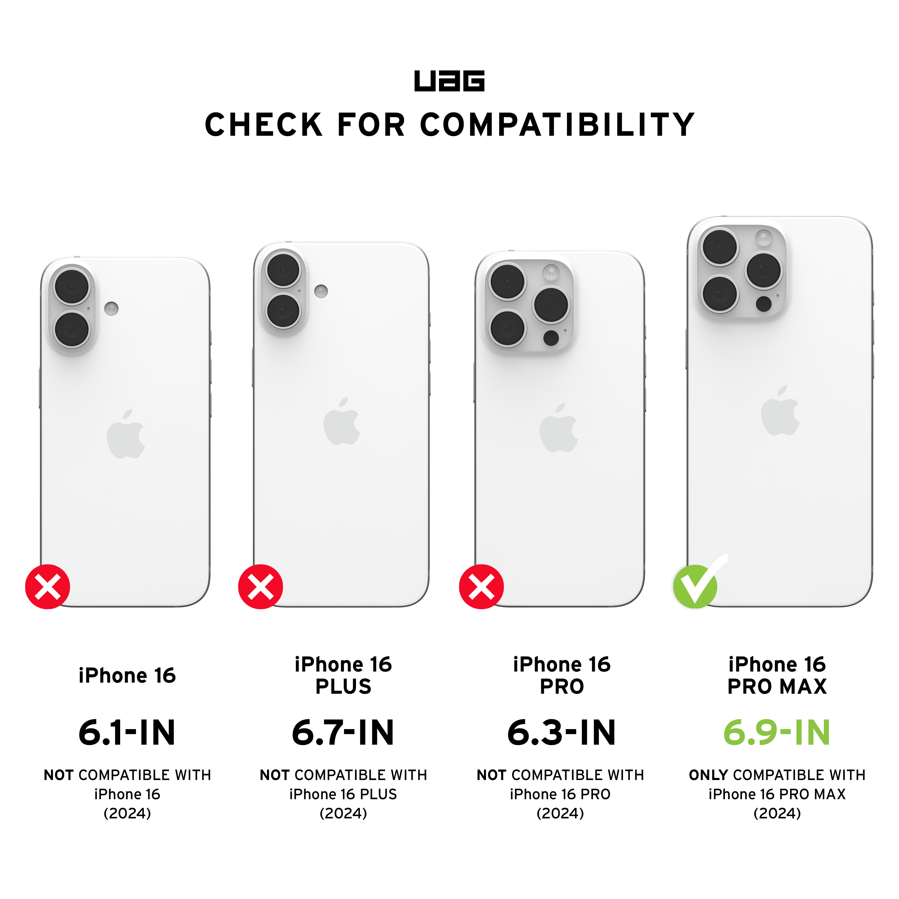 Left. UAG - Plyo Series Case with Magsafe for Apple iPhone 16 Pro Max - Ice/Silver.