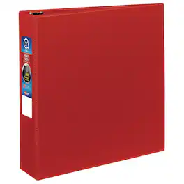 Avery - Heavy Duty Non View Binder With Durahinge And One Touch Ezd Rings 3 Rings 2" Capacity 11 X 8.5 Red