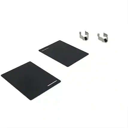 Front. Microvisor - Side Panel for Retractable Extension Hood For Microwave Over The Range - Black.