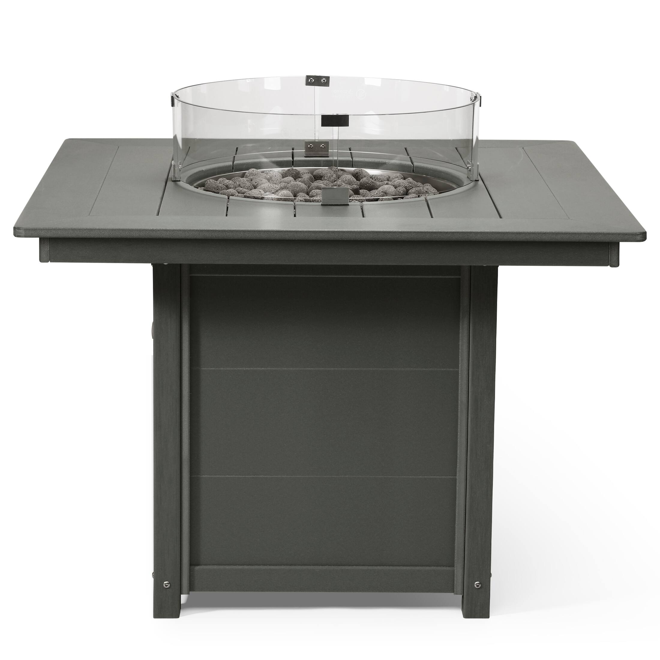 Alt View 1. WestinTrends - WestinTrends Helios Modern Outdoor Patio Propane 42" Square Fire Pit Table.