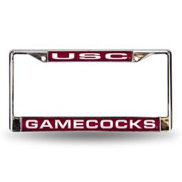 Rico Industries - South Carolina Gamecocks Chrome Metal License Plate Frame Holder - Multi