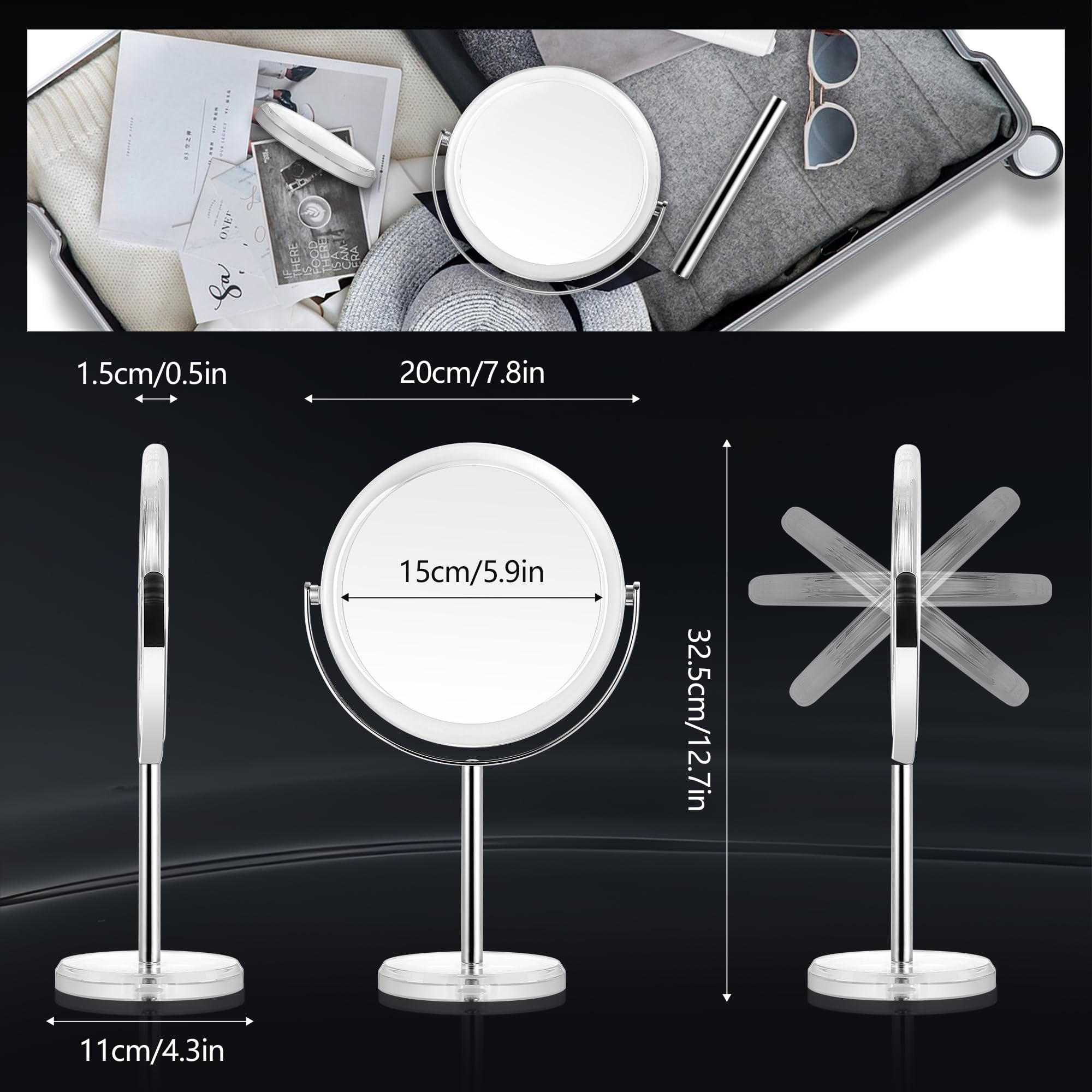 1.5cm/0.5in  
20cm/7.8in  
15cm/5.9in  
32.5cm/12.7in  
11cm/4.3in