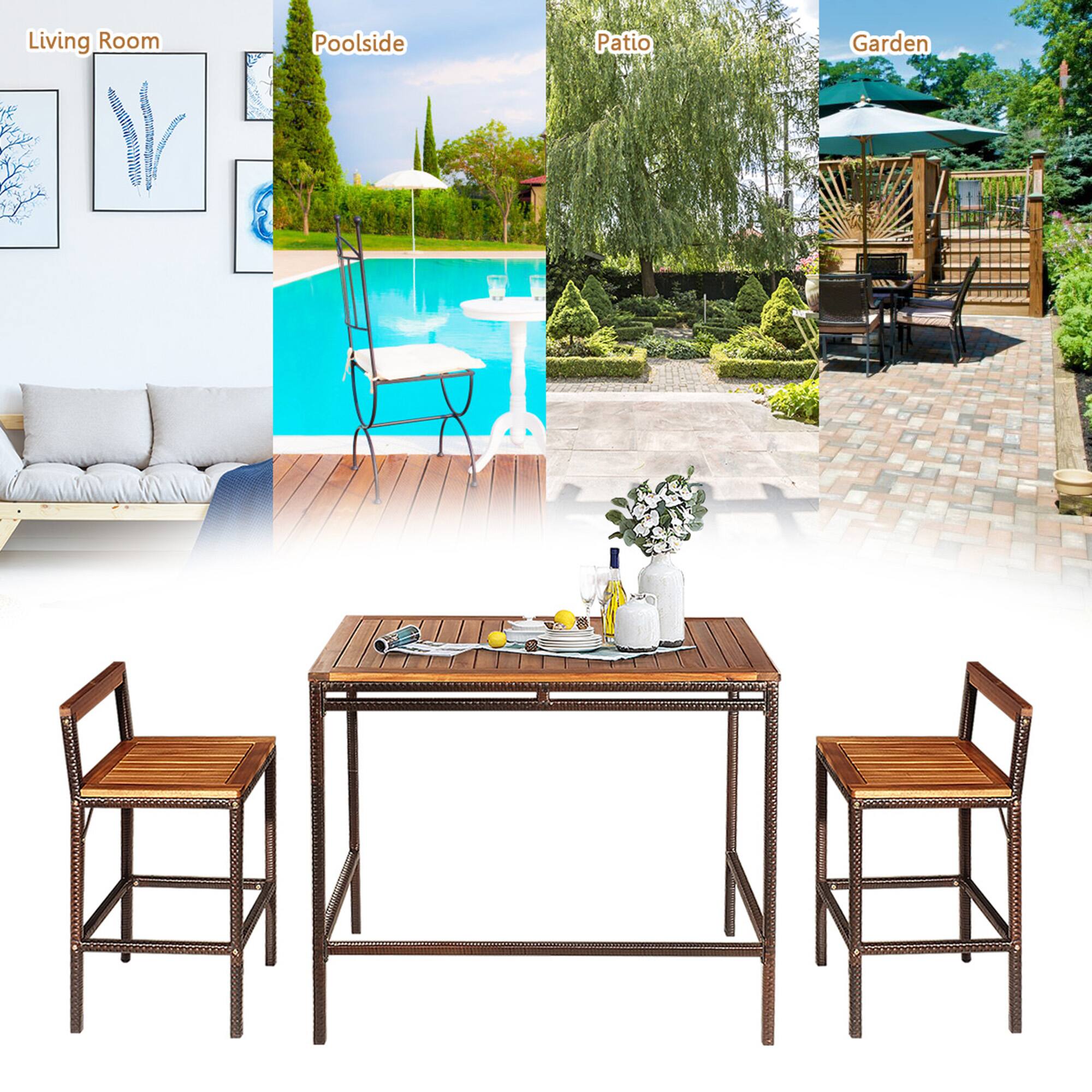 Living Room  
Poolside  
Patio  
Garden