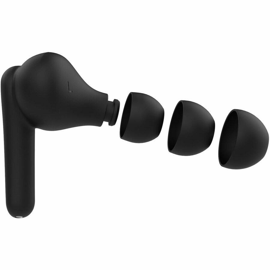 Alt View 3. Belkin - Belkin SoundForm Rhythm True Wireless Earbuds - Stereo - True Wireless - Bluetooth - 32.8 ft - Earbud - Binaural - Black.