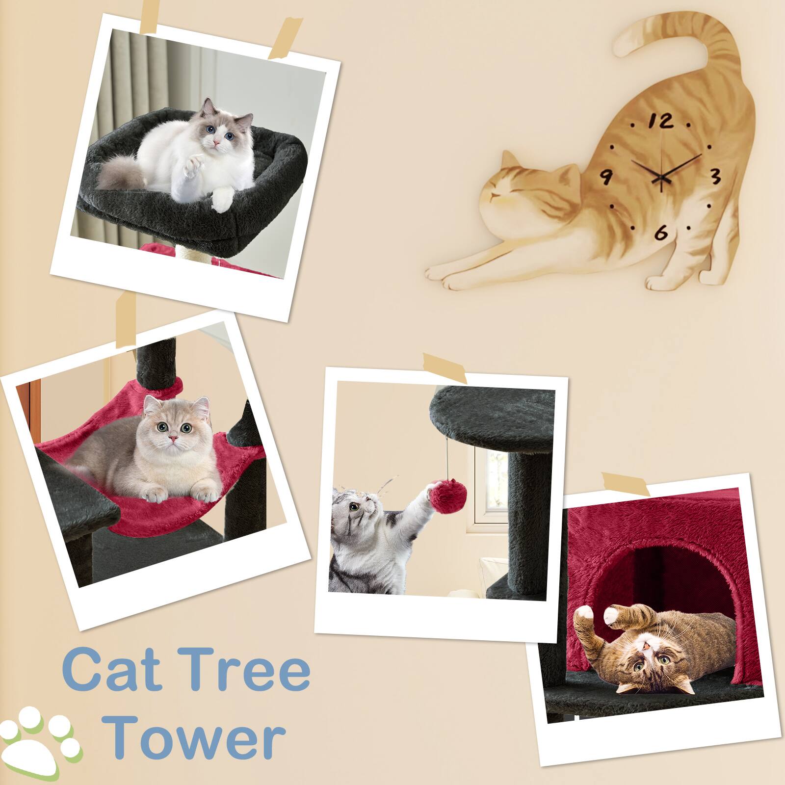 12 9 3 6  
Cat Tree Tower