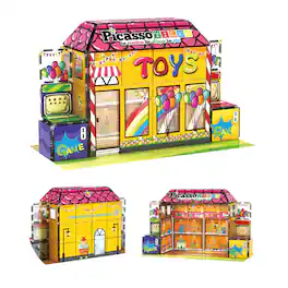 PicassoTiles - PICASSO-TILES Magnetic Tiles for Kids – Toy Shop Store Theme 60PCS STEM Construction Building Blocks Educational Toy