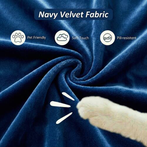 Navy Velvet Fabric

- Pet Friendly
- Soft Touch
- Pill-resistant