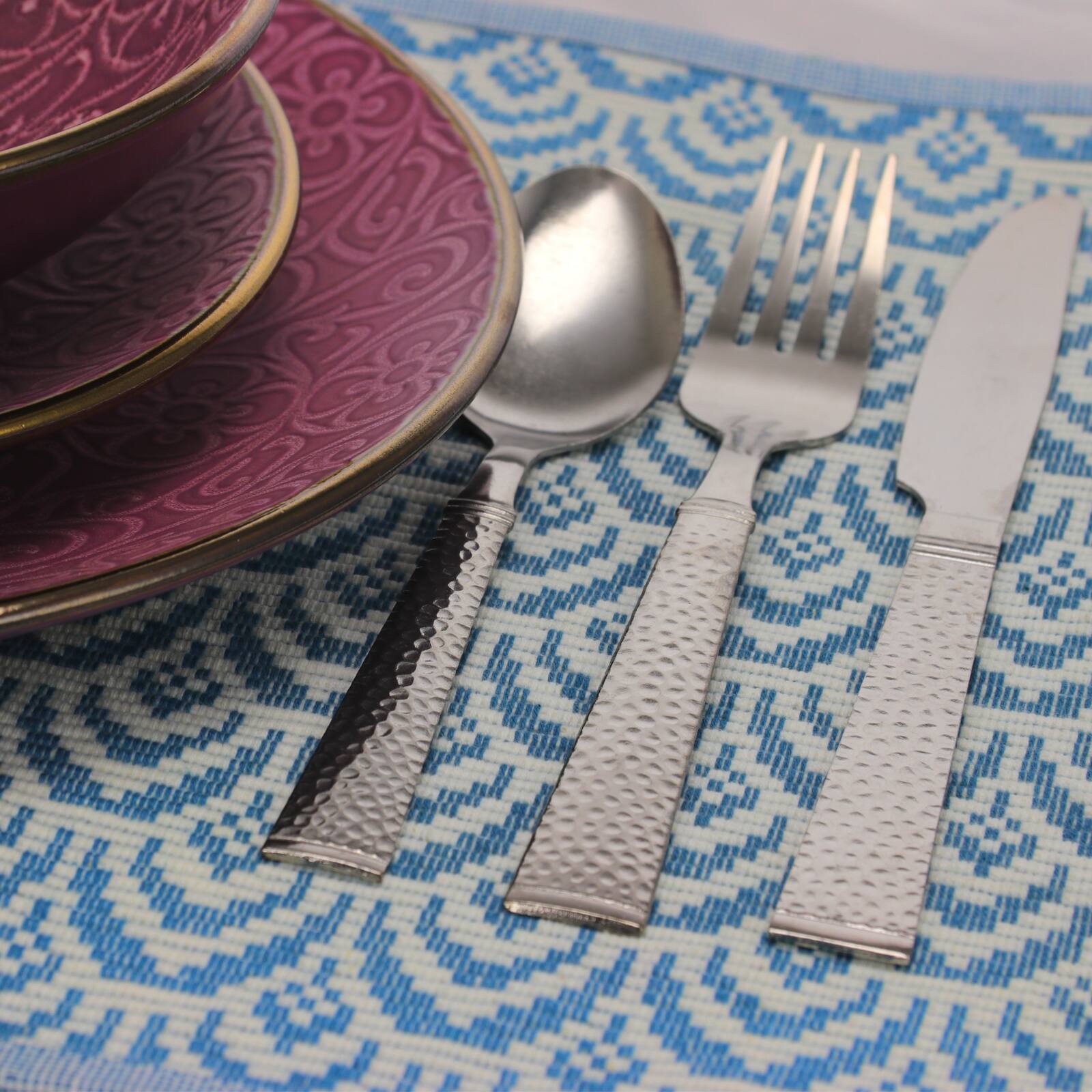 Alt View 3. Gibson - Gibson Home Prato 20 Piece Flatware Set - Silver.