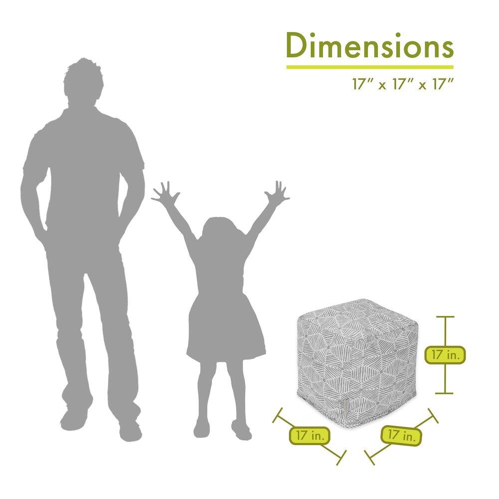 Dimensions: 17" x 17" x 17"  
17 in. x 17 in. x 17 in.